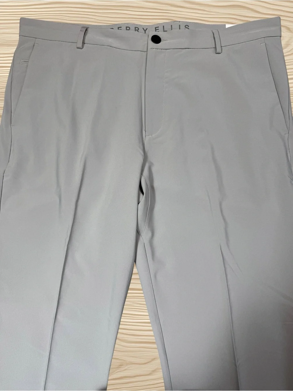 NWT New Perry Ellis Light Gray Slim Pants In Alloy Size 38 x 30